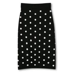 Victor Glemaud x Target Plus Size Polkadot Midi Sweater Skirt